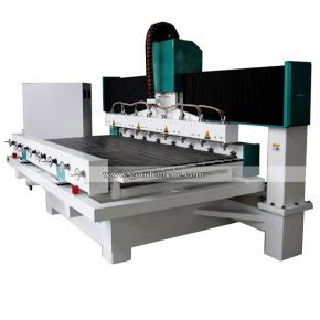 GC1530-8R Multi Head CNC Router With 8 spindle and 8 rotary device