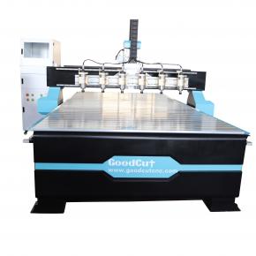 GC1325-6H Multi-Head CNC Router Machine For Wood